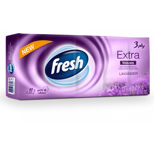 Fresh Extra Servetele Nazale Lavander 3str 10buc/set 24set/bax