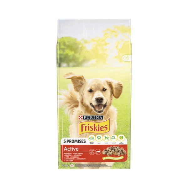 Friskies 5promises Active Hrana Caini Adulti Vita 15kg