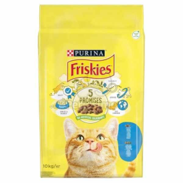 Friskies Hrana Pisici Adulte Somon&legume 10kg