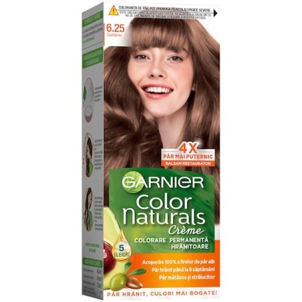 Garnier Color Naturals Vopsea Par 6.25 Castaniu 12/bax Garnier Color Naturals Vopsea Par 6.25 Castaniu 12/bax
