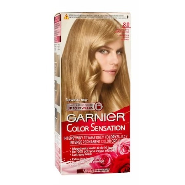 Garnier Color Sensation Vopsea Par 8.0 Blond Deschis Luminos 9/bax