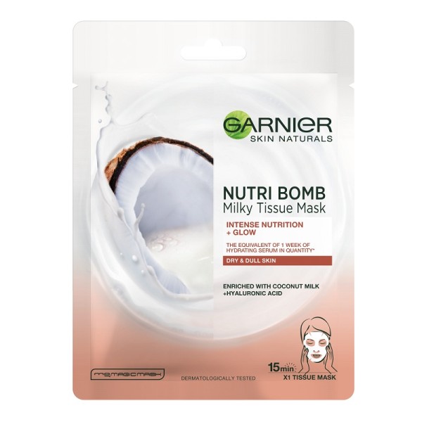 Garnier Masca Faciala Servetel Nutri Bomb Cocos 20/bax
