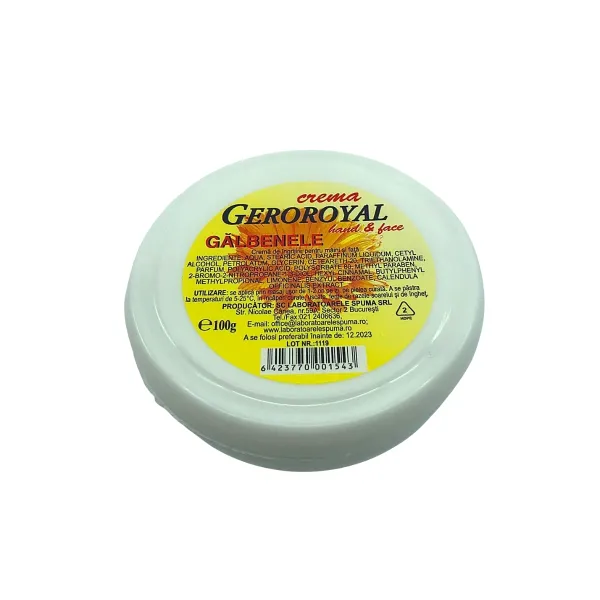 Geroroyal Crema Maini Si Fata Galbenele 100g 18/bax