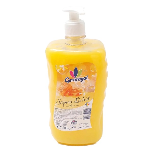Geroroyal Sapun Lichid Pompita Miere 1000ml 8/bax