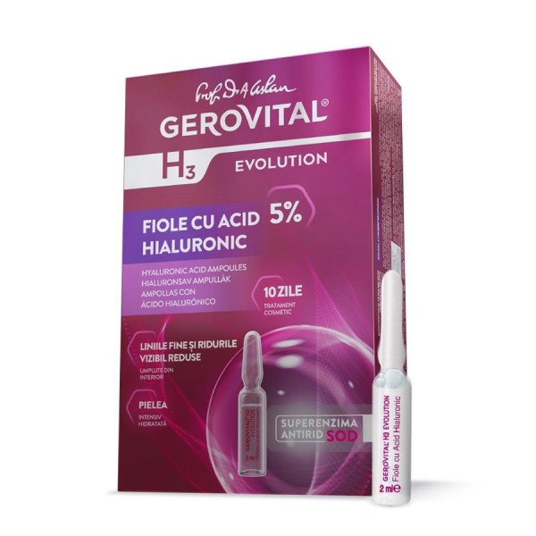 Gerovital H3 5% Fiole 10x2ml 6/bax