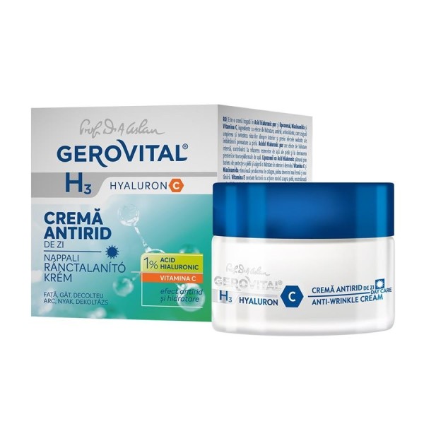 Gerovital H3 Hyaluron C Crema Fata Zi Antirid 50ml 6/bax