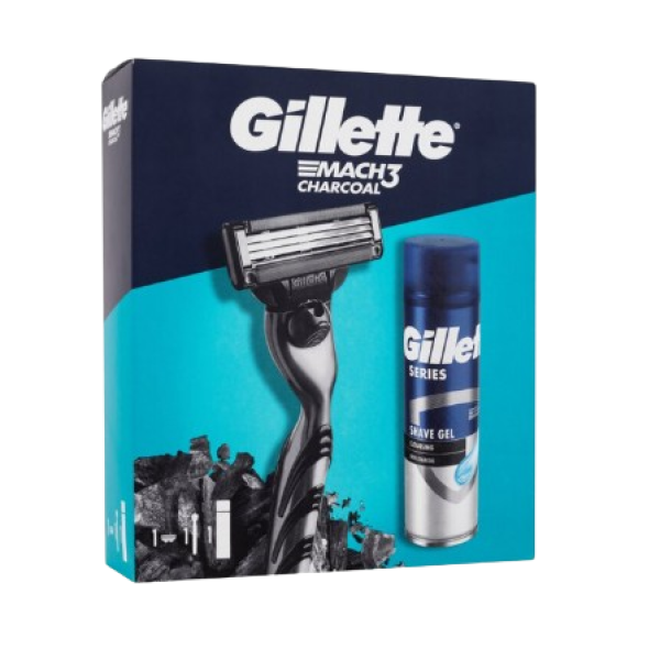 Gillette Mach3 Series Set Cadou (gel Ras 200ml+aparat Ras 1up)