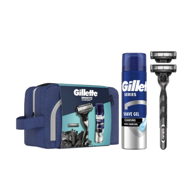 Gillette Mach3 Series Set Cadou (gel Ras 200ml+aparat Ras 2up)