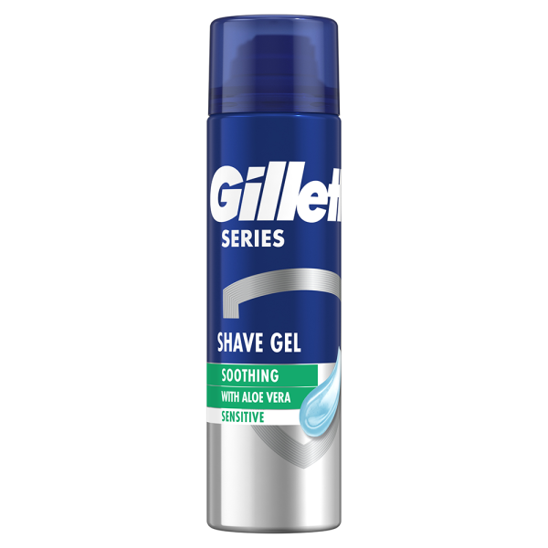 Gillette Series Gel Ras Soothing Aloe Sensitive 200ml 6/set