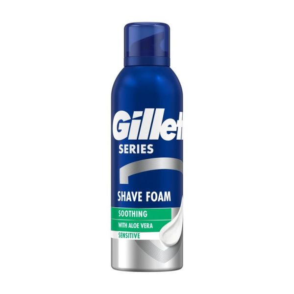 Gillette Series Spuma Ras Sensitive Cu Aloe Vera 200ml 6/bax