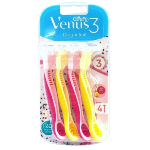 Gillette Venus Aparat Ras Dragonfruit 3lame 4buc/set 4/bax