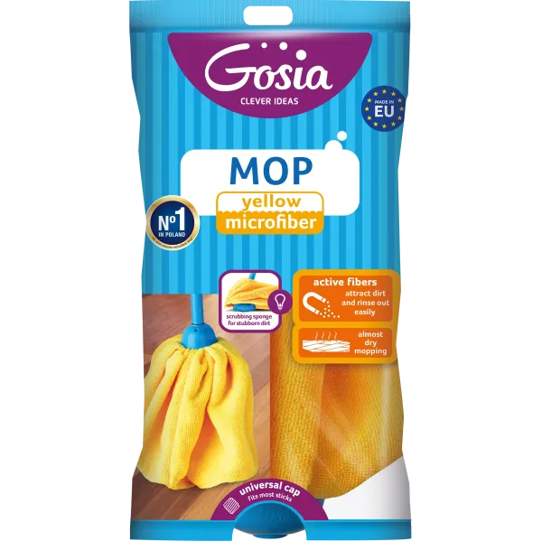 Gosia Mop Microfibra Galben 12/bax