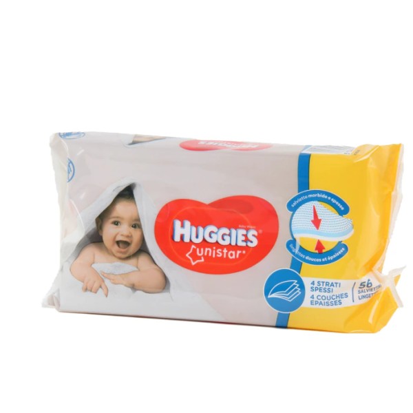 Huggies Servetele Umede Unistar 56buc 10/bax