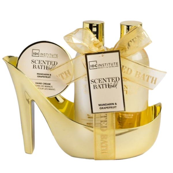 Idc Set Cadou Scented Bath Gold Mandarin&grapefruit Pantof 3buc (12119) 6/bax