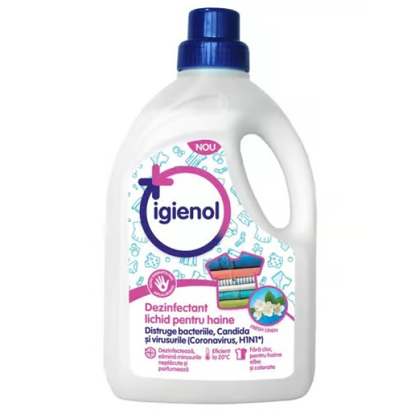 Igienol Dezinfectant Lichid Haine Fresh Linen 1.5l 6/bax