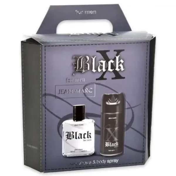 J.m. Black X Set For Men (after Shave+deo) 7/bax