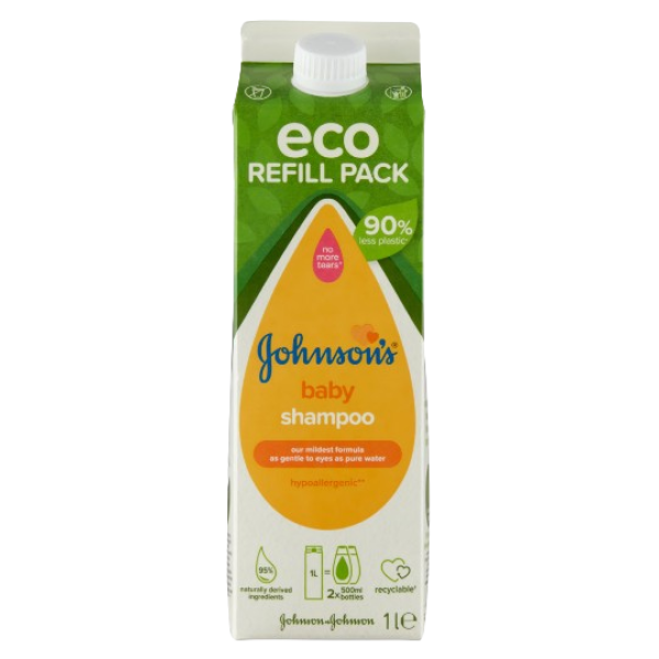 Johnson's Baby Sampon Eco Refill Pack 1l 6/bax