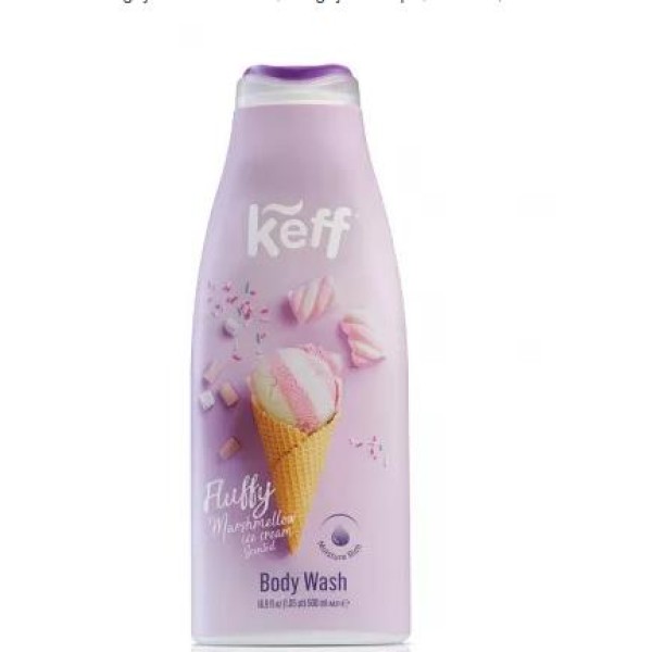 Keff Gel Dus Marshmallow 500ml 12/bax