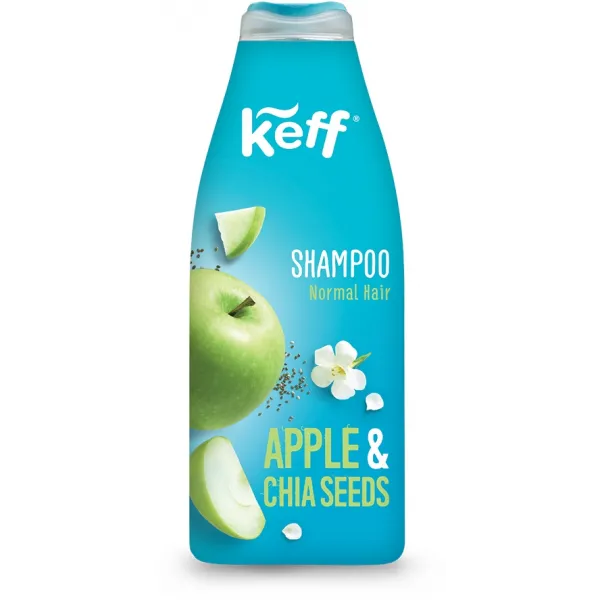 Keff Sampon Apple&chia Seeds 500ml 12/bax
