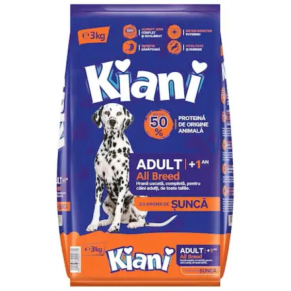 Kiani Hrana De Caini Sunca Sac 3kg