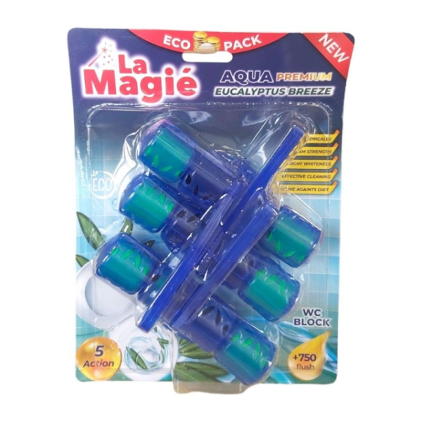 La Magie Odorizant Wc Aqua Premium Eucalyptus Breeze 3*40gr 12/bax