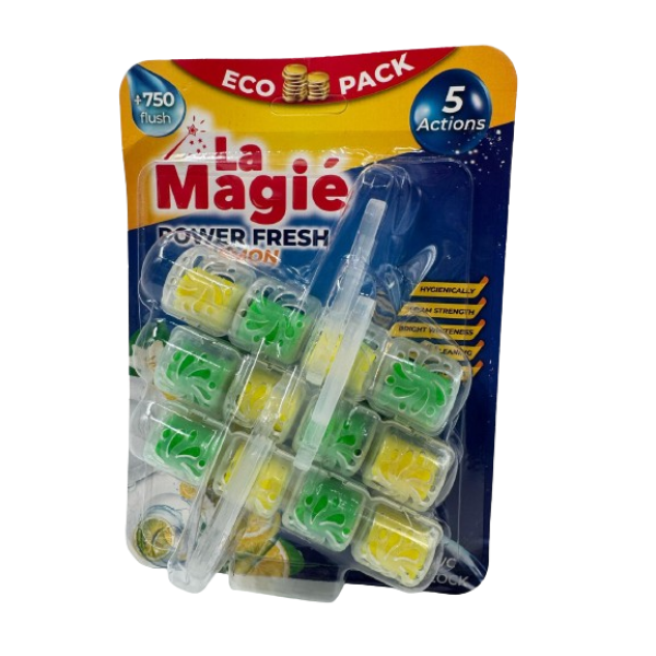 La Magie Odorizant Wc Power Fresh Lemon 3*40gr 12/bax