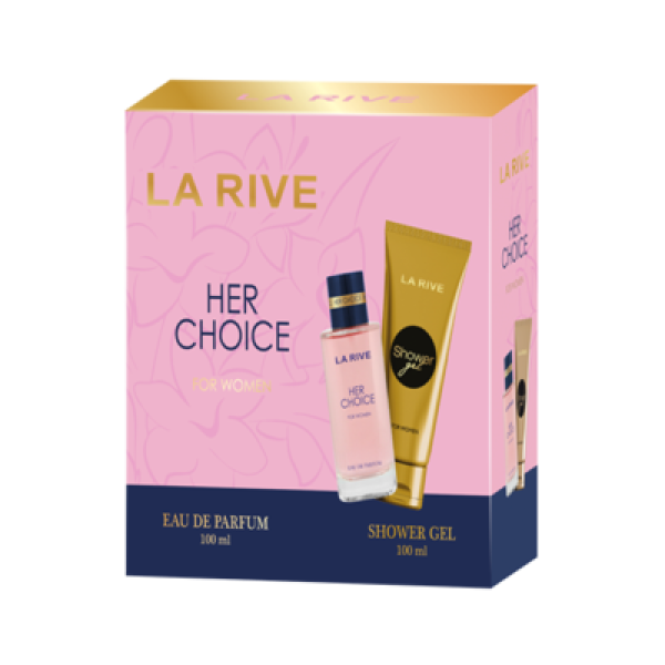 La Rive Set Cadou For Woman Her Choice (edp 100ml+gel Dus 100ml) 6/bax