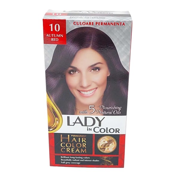 Lady In Color Vopsea Par Nr.10 Autum Red 12/bax