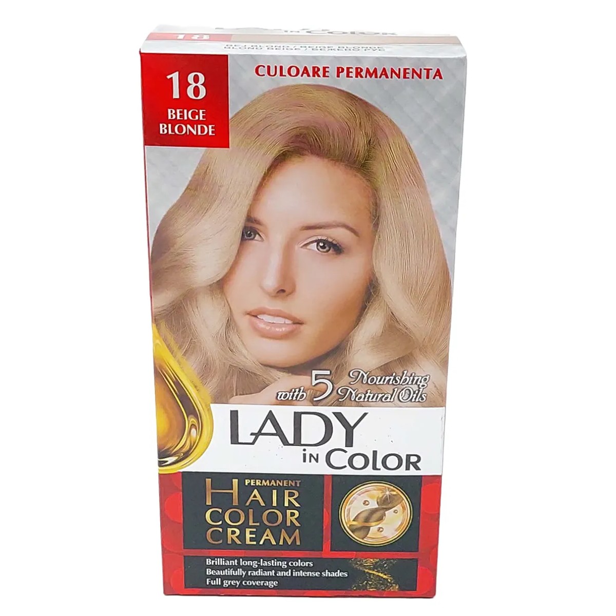Lady In Color Vopsea Par Nr.18 Beige Blonde 12/bax - LucidiusMarket