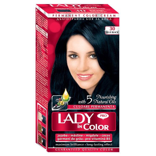 Lady In Color Vopsea Par Nr.30 Blue Black 12/bax