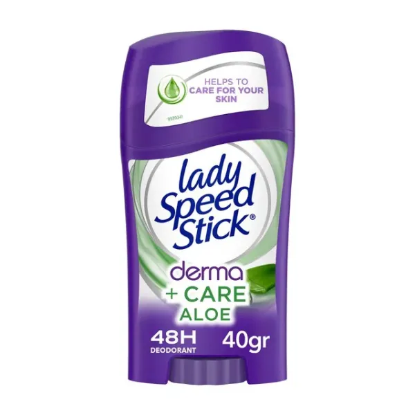 Lady Speed Stick Solid Derma+care Aloe 40gr 12/bax
