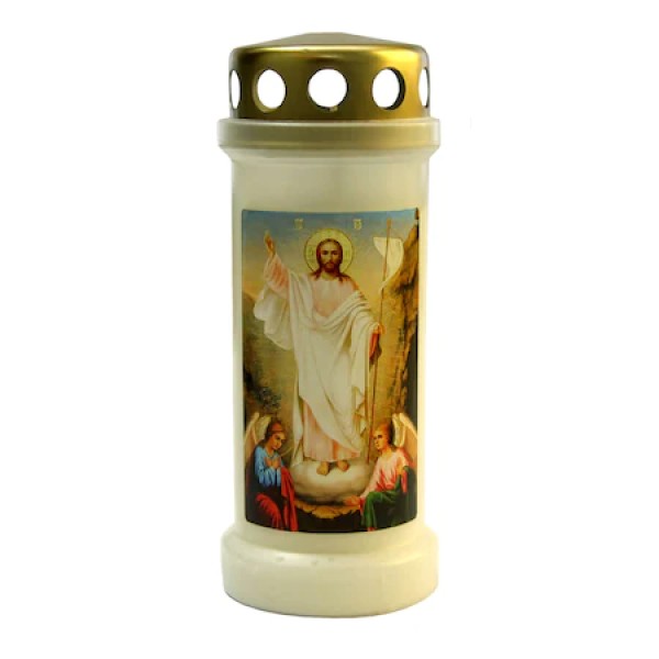 Lca Candela Bolsius Nr.6 Capac Invierea Domnului Alb 12/bax