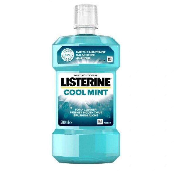 Listerine Apa Gura Cool Mint 500ml 6/bax Listerine Apa Gura Cool Mint 500ml 6/bax