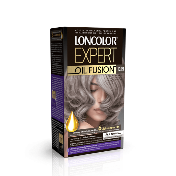 Loncolor Expert Oil Fusion Vopsea Par 10.19 Blond Argintiu 5/bax