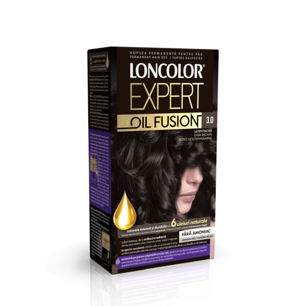 Loncolor Expert Oil Fusion Vopsea Par 3.0 Saten Inchis 5/bax