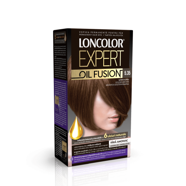 Loncolor Expert Oil Fusion Vopsea Par 5.35 Saten Auriu 5/bax