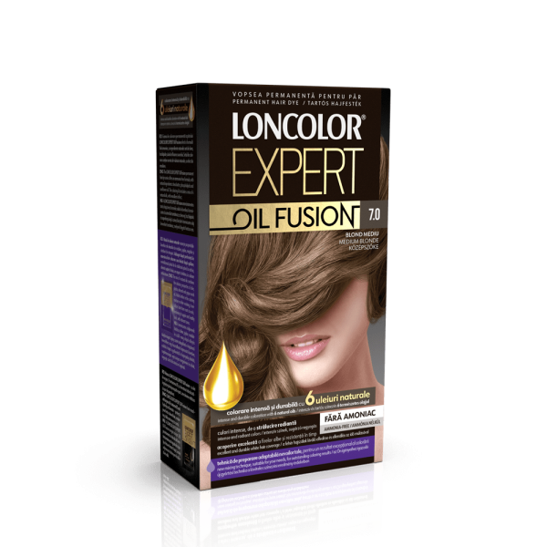 Loncolor Expert Oil Fusion Vopsea Par 7.0 Blond Mediu 5/bax
