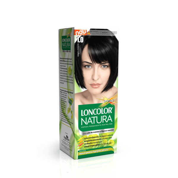 Loncolor Natura Vopsea Par 1.0 Negru Intens 12/bax