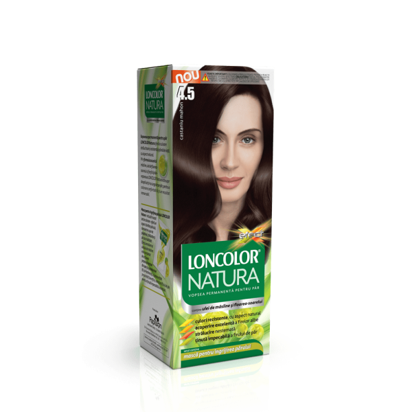 Loncolor Natura Vopsea Par 4.5 Castaniu Mahon 12/bax