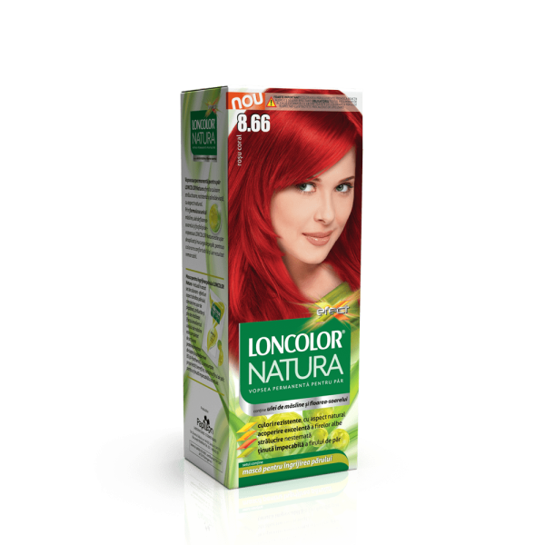 Loncolor Natura Vopsea Par 8.66 Rosu Coral 12/bax