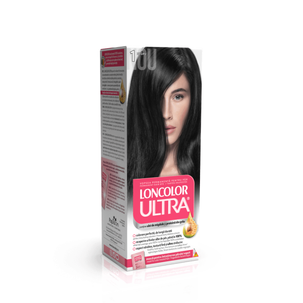 Loncolor Ultra Vopsea Par 1 Negru 12/bax