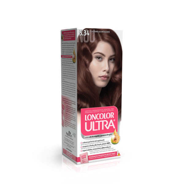 Loncolor Ultra Vopsea Par 5.34 Castaniu Scortisoara 12/bax