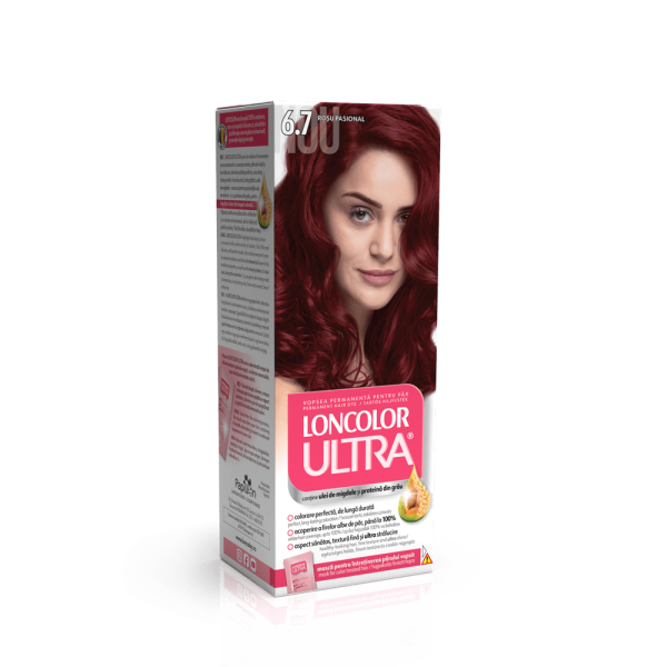 Loncolor Ultra Vopsea Par 6.7 Rosu Pasional 12/bax