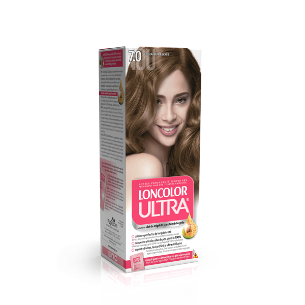 Loncolor Ultra Vopsea Par 7.0 Castaniu Deschis 12/bax