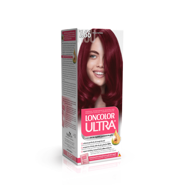 Loncolor Ultra Vopsea Par 7.66 Rosu Intens 12/bax