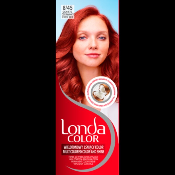 Londa Color Vopsea Par 8.45 Rosu Ca Focul 3buc/set 24/bax