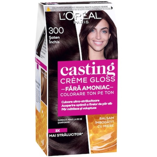 L'oreal Casting Creme Gloss 0 Amoniac 300 Saten Inchis 6/bax
