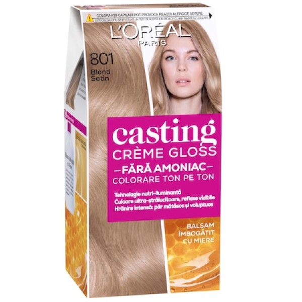 L'oreal Casting Creme Gloss 0 Amoniac 801 Blond Satin 6/bax