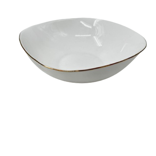 Lve Bol Opal Patrat Margini Aurii 17cm Lfw75-g 1-14 6/bax