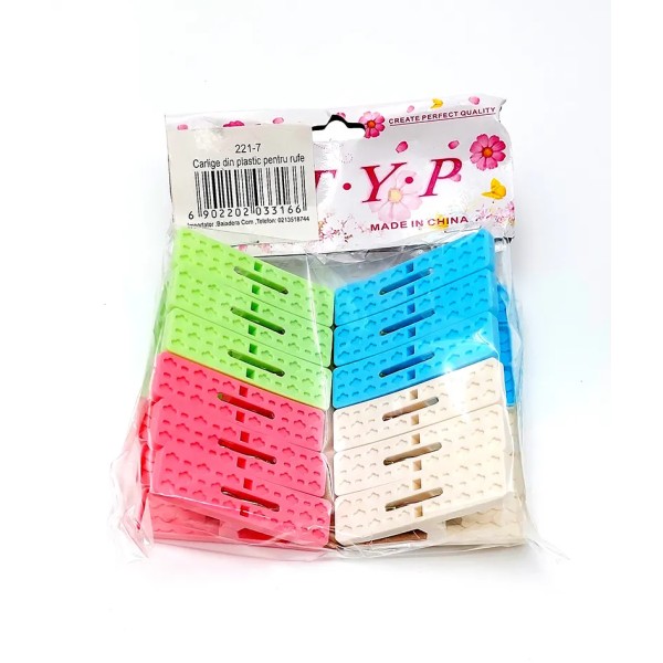 Lve Carlige Din Plastic Pentru Rufe 221-7